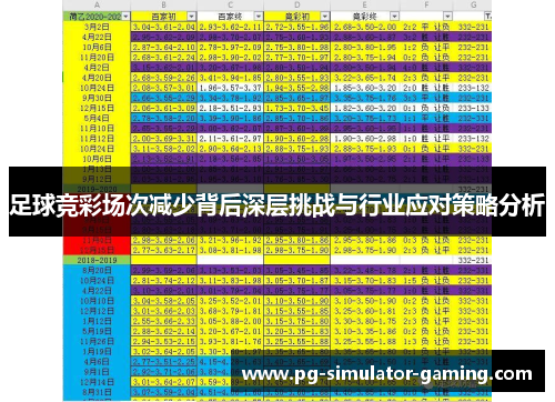 足球竞彩场次减少背后深层挑战与行业应对策略分析